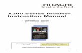 Hitachi x200 Series Inverter Instruction Manual