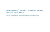 Lab 01 - Deploying Microsoft Lync Server 2010