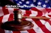 Wa. State Pre-Paid Legal Services, Inc. Presentation