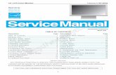 Lenovo L193 Wide 19'' LCD Monitor Service Manual