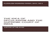 The Idea of Secularism and the Supreme Court of India - Justice Aftab Alam (Ver. 2)