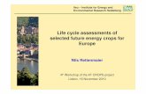 Life Cycle Assessments of Selected Crops for Europe( PPT Version)