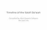 Timeline of the Salafi Da’wah