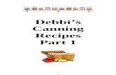 Debbi's Canning Recipes Part 1