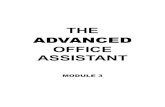 Advanced Office Assistant - Module 3