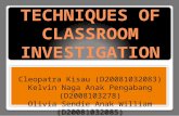 Techniques of Classroom Investigation 1