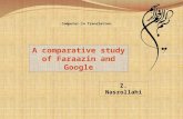 A comparative study of Google & faraazin