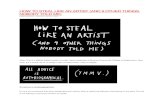 HOW TO STEAL LIKE AN ARTIST