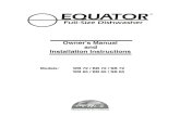 Dishwasher Installation Instructions (Equator SB-72) (151 S Mansfiled)