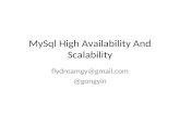 MySql High Availability And Scalability