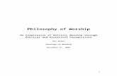 Philosophy of Worship