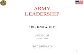 Army Leadership (Be, Know, Do)