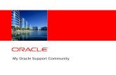 My Oracle Support Community Recording
