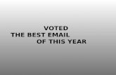 Tse This Email Has Been Voted The Best Email Of The Year ...