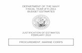 Department of the Navy Fiscal Year (FY) 2011 Budget Estimates - Procurement, Marine Corps