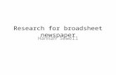 Research broadsheet newspaper