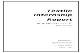 Textile Internship Report Alok