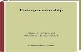 Entrepreneurship Greenwood Guides to Business and Economics