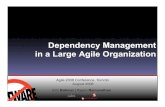 Dependency Management In A Large Agile Organization