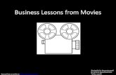 Business lessons from Movies