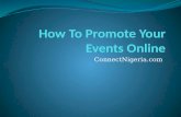 How To Promote Events Online