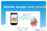 Mobile design best practices