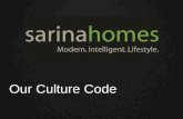 Sarina Homes. Our Values: the #culturecode