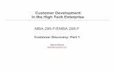 Customer Development 4: Customer Discovery Part 1