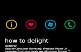 Oded Ran: How To Delight Users