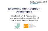 Exploration & Promotion: Implementation Strategies of Corporate Social Software