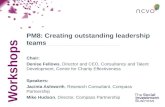 Creating outstanding leadership teams