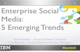 Enterprise Social Media: 5 Emerging Trends