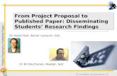 From project proposal to published paper: disseminating students’ research findings