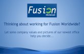 Fusion Worldwide Values & Boston Office