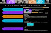 LinkedIn Profile Checklist - College Students
