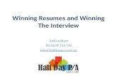 Winning resumes and winning the interview