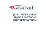 Job interview information