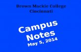 May 5 campus notes 05052014