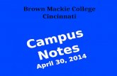 April 30 campus notes 04302014