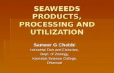 Seaweeds products, processing and utilization