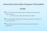 University Internship Program (DePaul UIP) Orientation