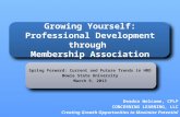 Growing Yourself Professional Development through Membership Association