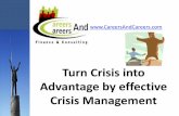 Turn Crisis Into Advantage By Effective Crisis Management