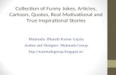 Collection of funny jokes, articles, interesting incidents, cartoon, quotes, real motivational and true inspirational stories