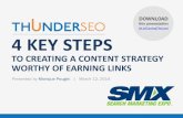 4 Key Steps to Creating a Content Strategy Worthy of Earning Links