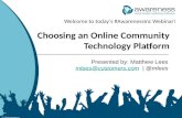 Choosing A Community Platform Provider For Your Organzation