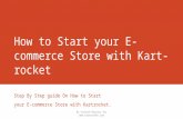 How to start your e commerce store with kart-rocket
