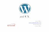 User Experience and WordPress