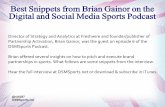 Brian Gainor of Freshwire and Partnership Activation on the Digital & Social Media Sports Podcast, episode 6
