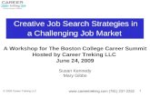 Creative Job Search Strategies in  a Challenging Job Market